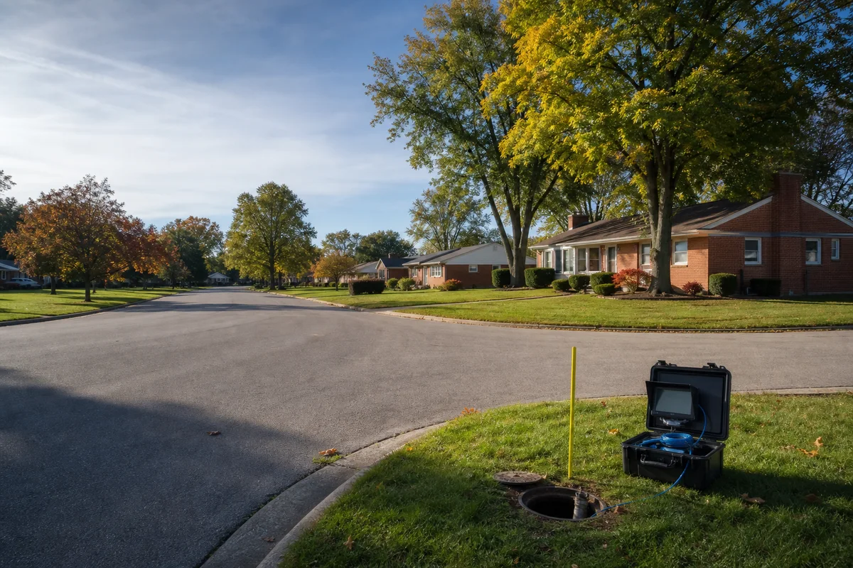 Postwar residential street and sewer camera equipment in Livonia Michigan